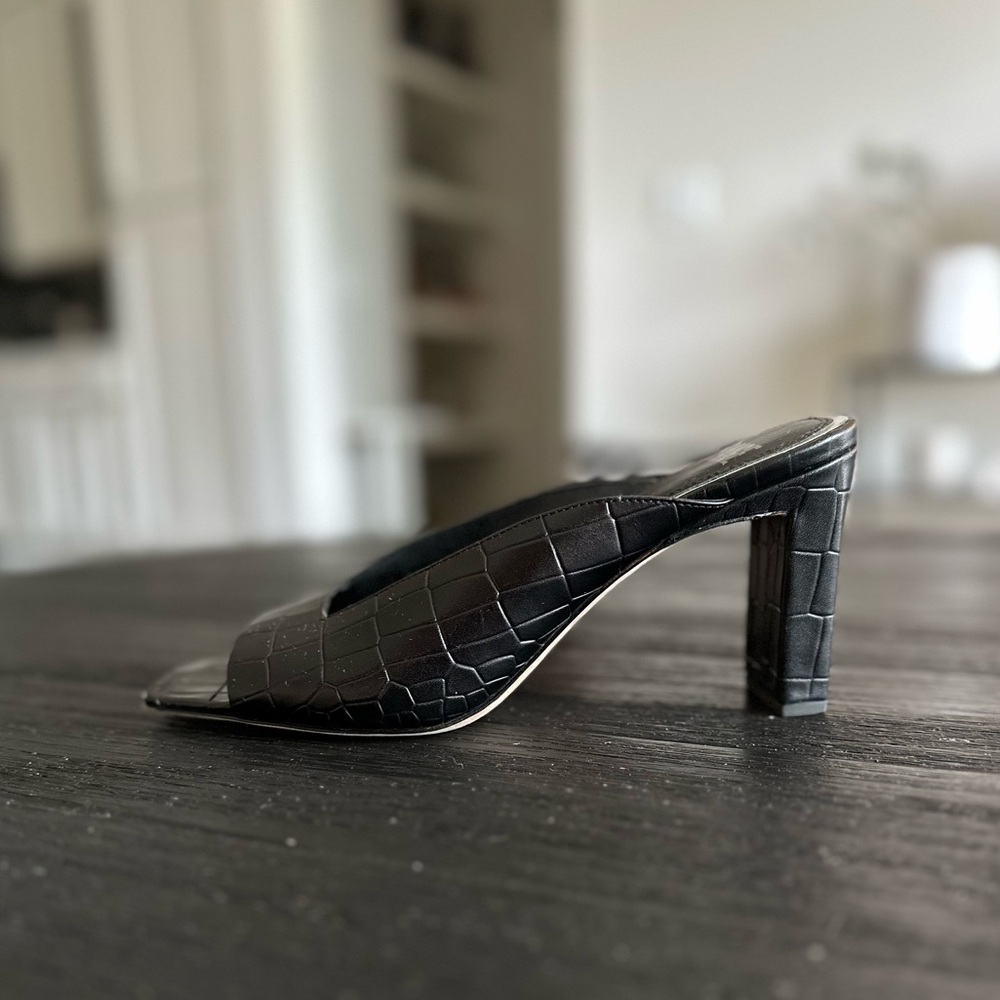 Paige Lena Croc Embossed Sandal